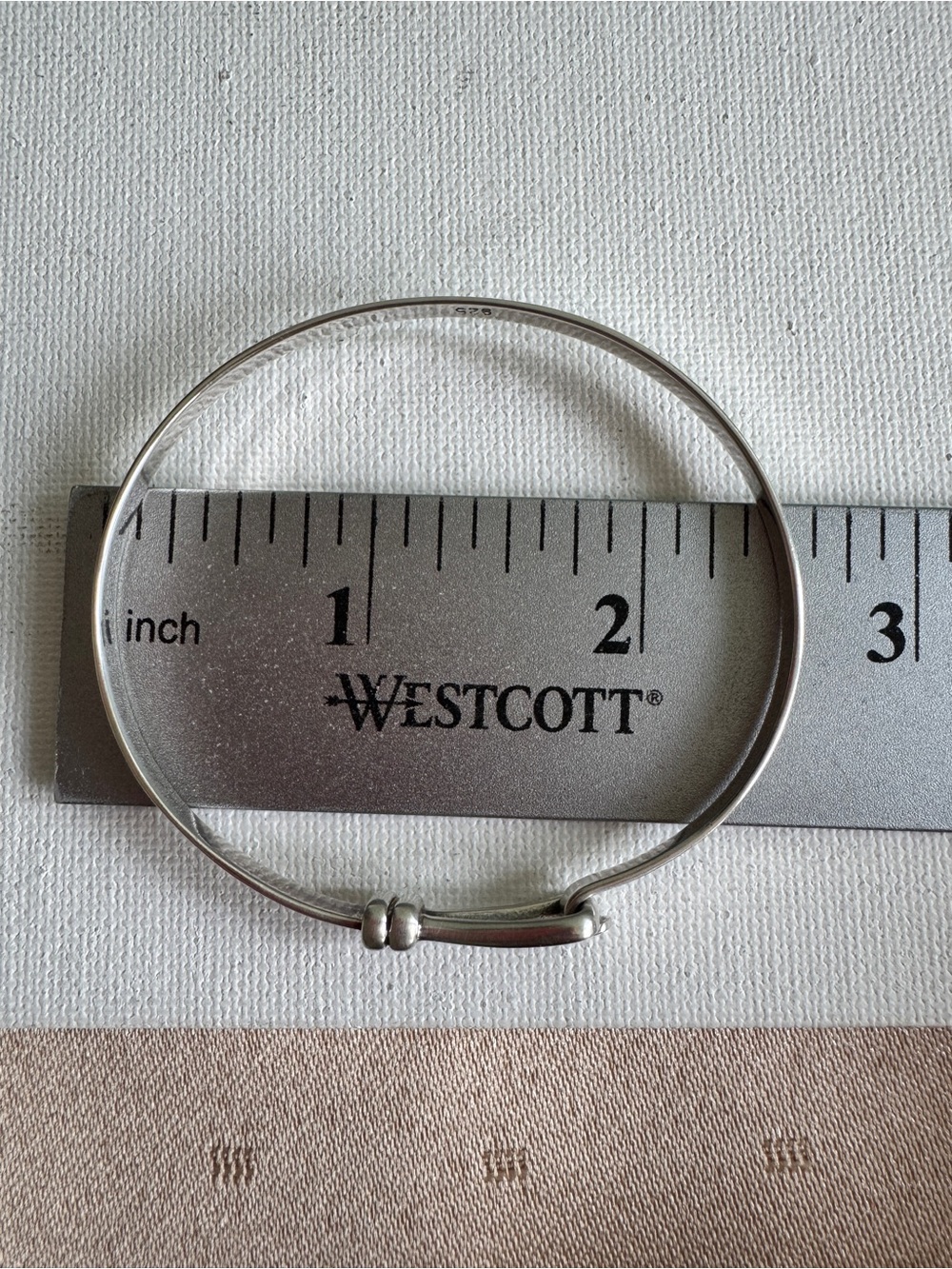 Bracelet Hook & Eye Silver stamped 925 - Picture 5 of 6